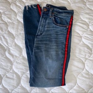 Abercrombie & Fitch High Rise Ankle Jeans